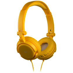 KitSound ID On-Ear Headphones with Mic/Remote Yellow